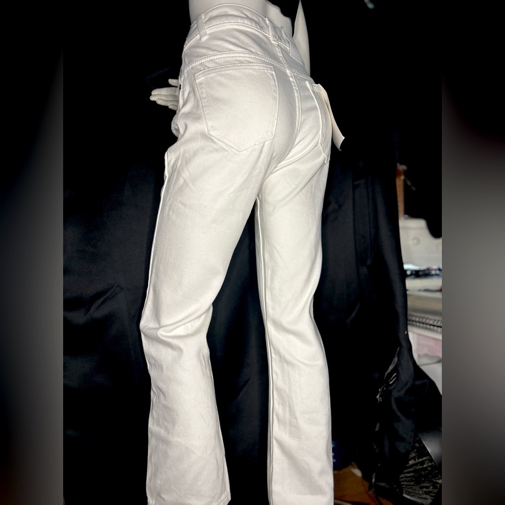 Cavalli Class White Straight Leg Pant High rise